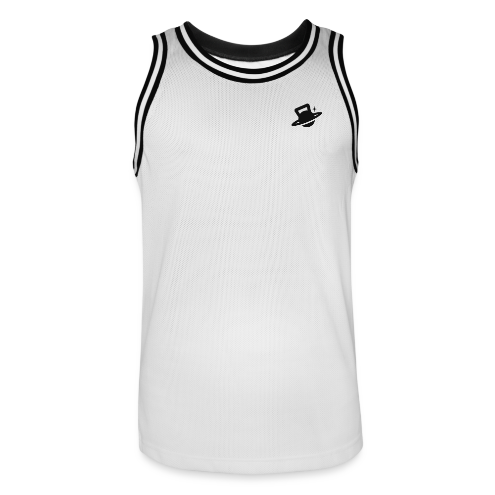 Men's Basketball Jersey - white/black