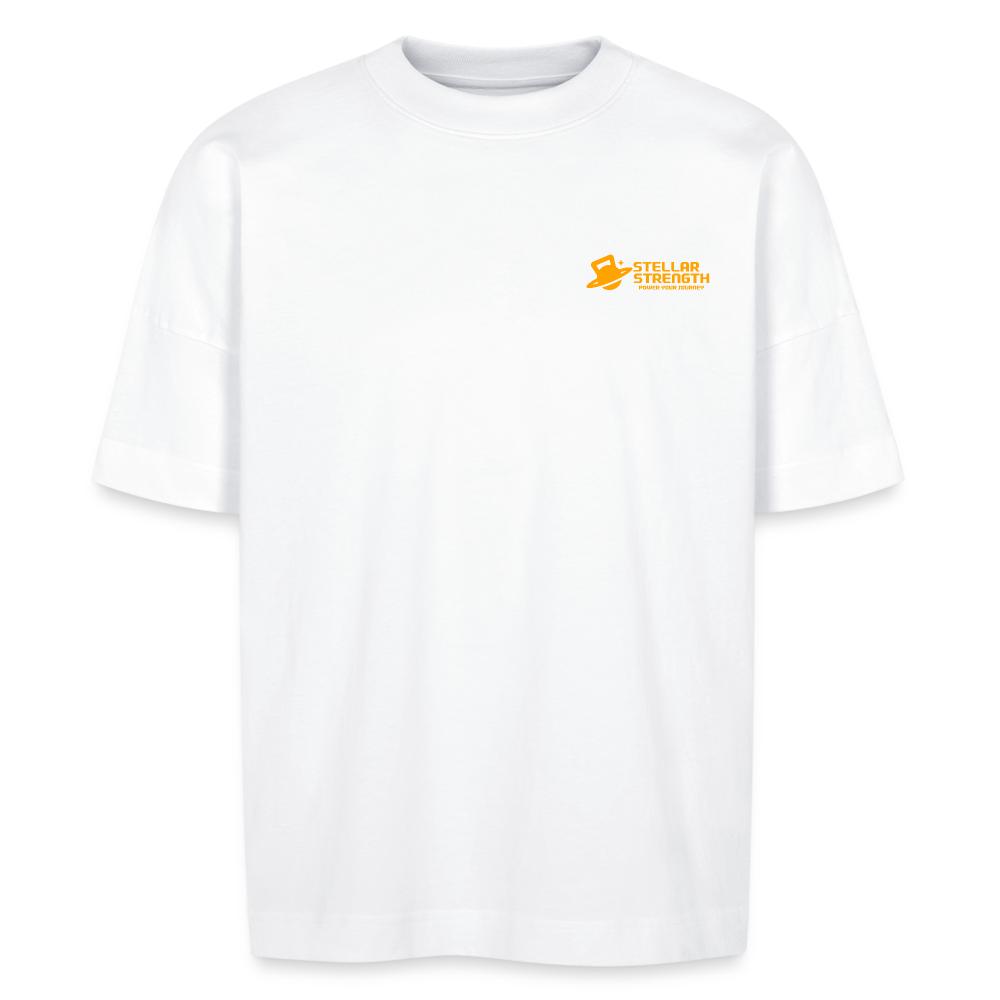 stellar strength platinum edition oversized T-shirt orange - white