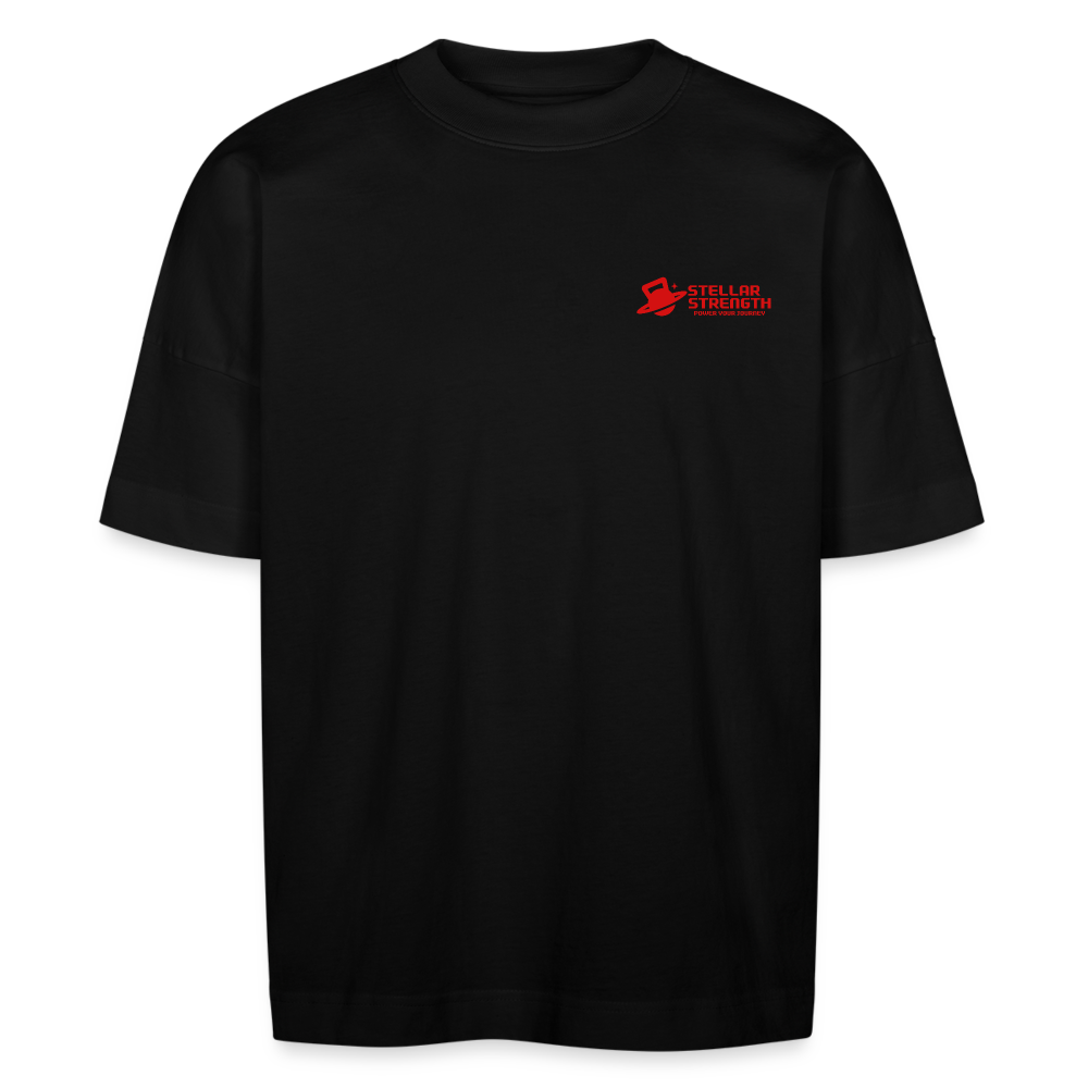 stellar strength platinum edition oversized T-shirt red - black