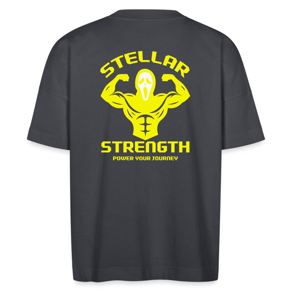 Stellar strength Flex oversize organic T-shirt - indigo blue