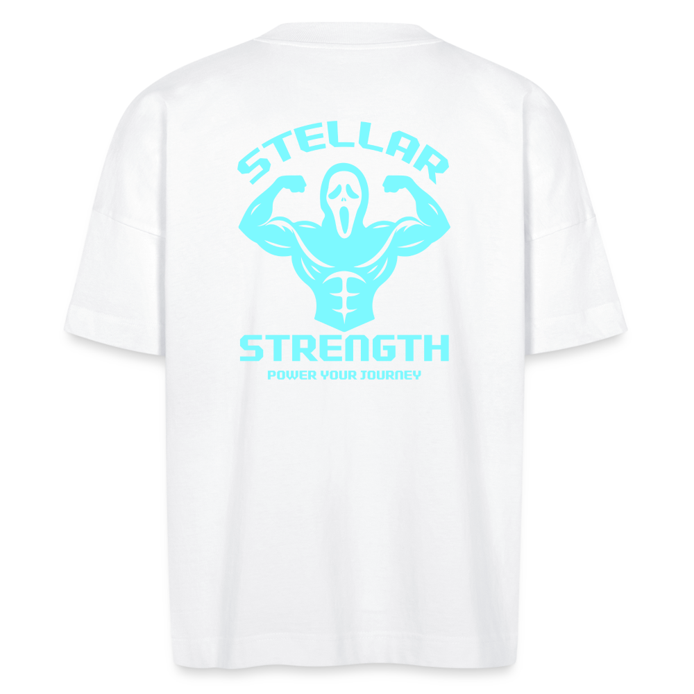 Stellar strength flex oversize organic T-shirt - white