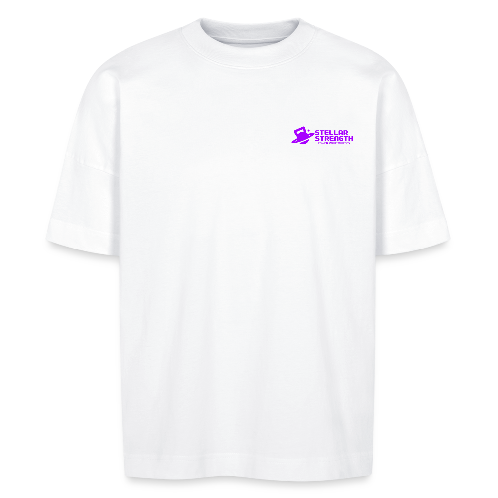 stellar strength platinum edition oversized T-shirt violet - white