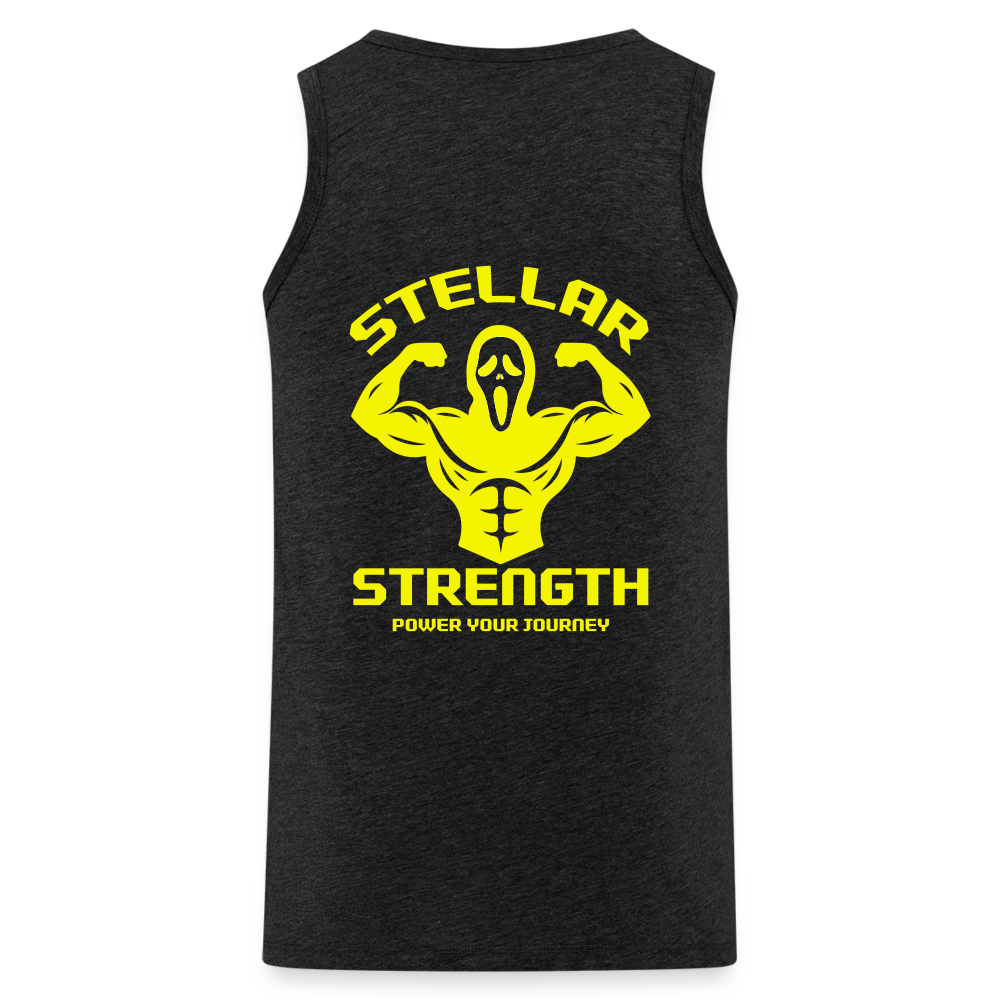 stellar strength flex tank top - charcoal grey