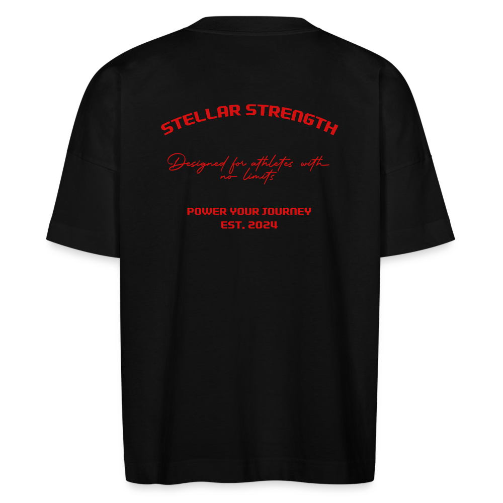 stellar strength platinum edition oversized T-shirt red - black