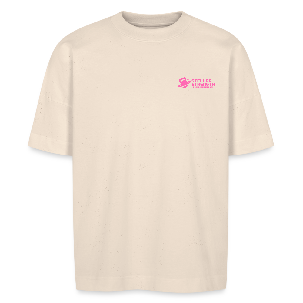 stellar strength platinum edition oversized T-shirt pink - natural raw