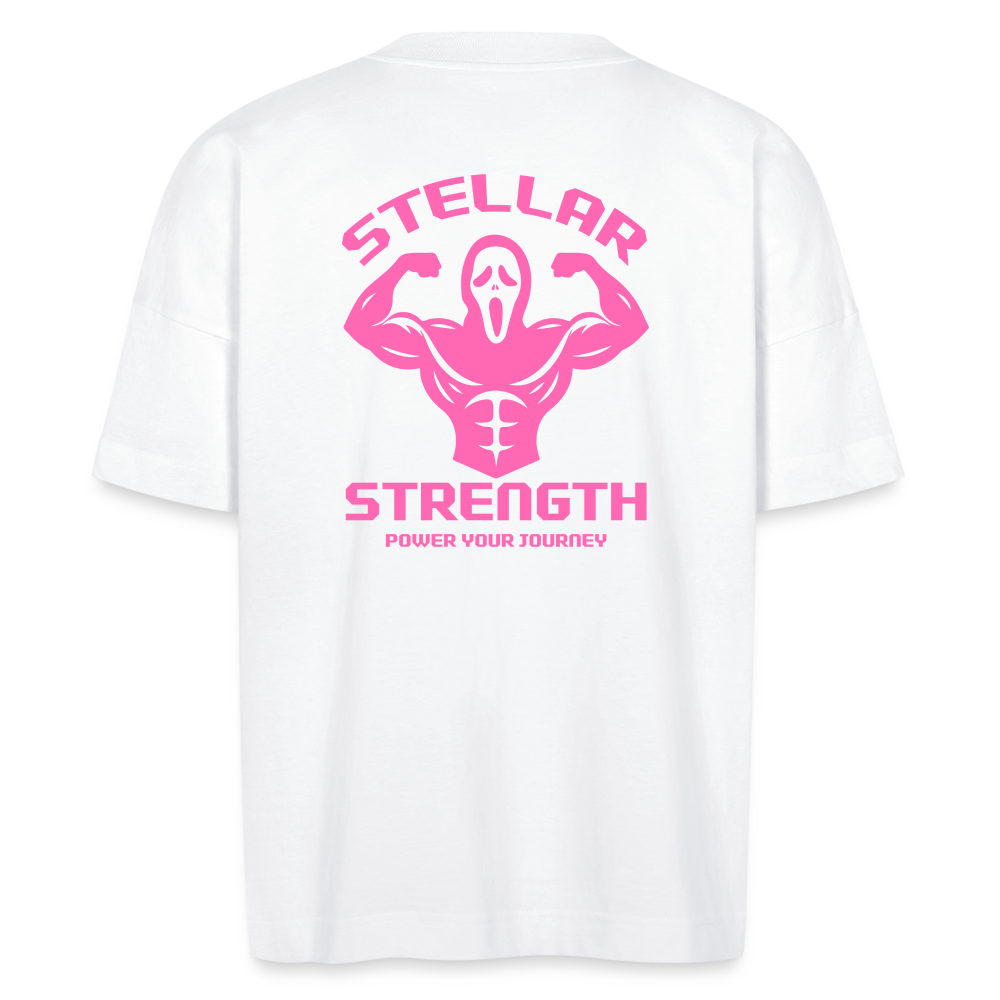 Stellar strength flex oversize womans T-shirt - white