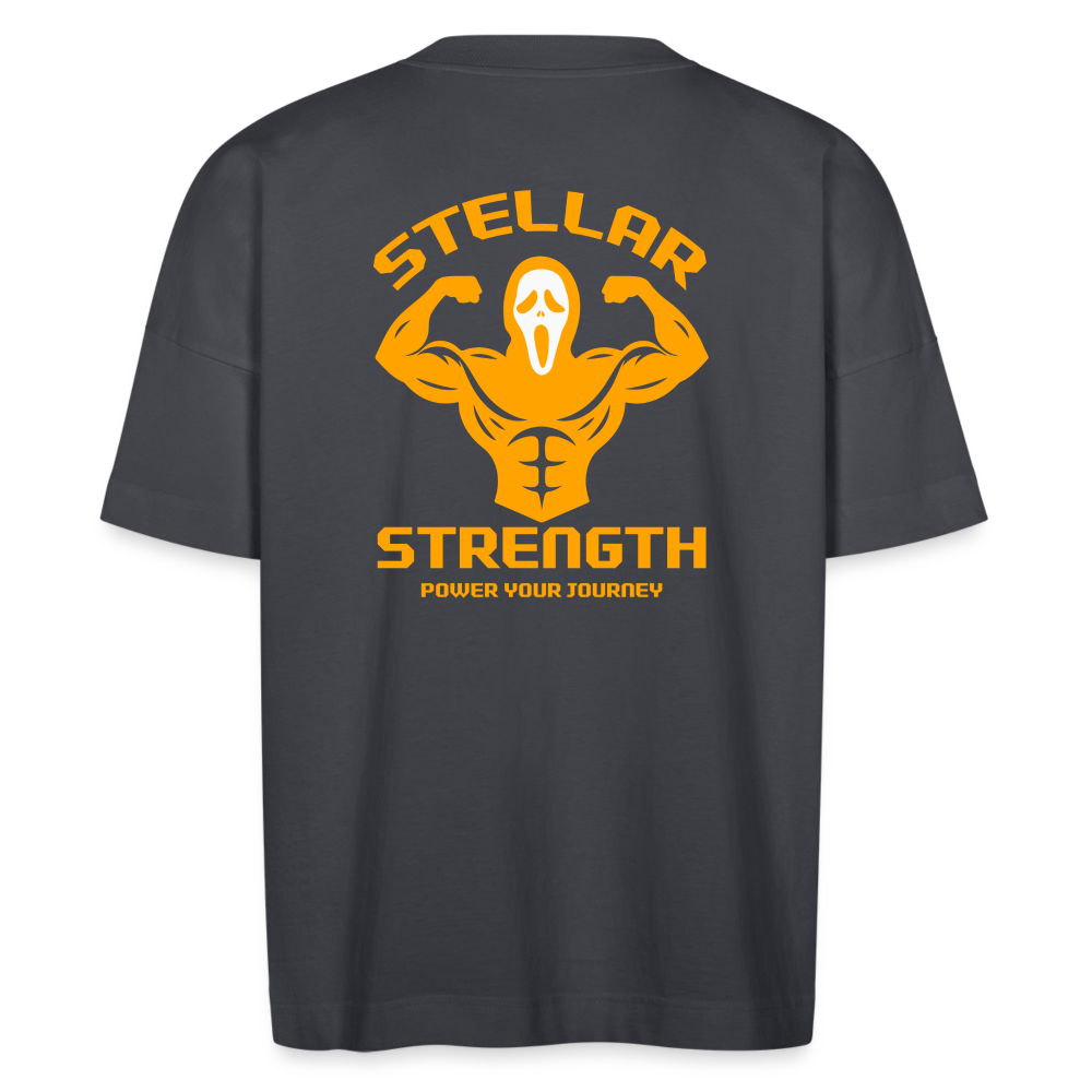 Stellar strength Flex oversize organic T-shirt - indigo blue