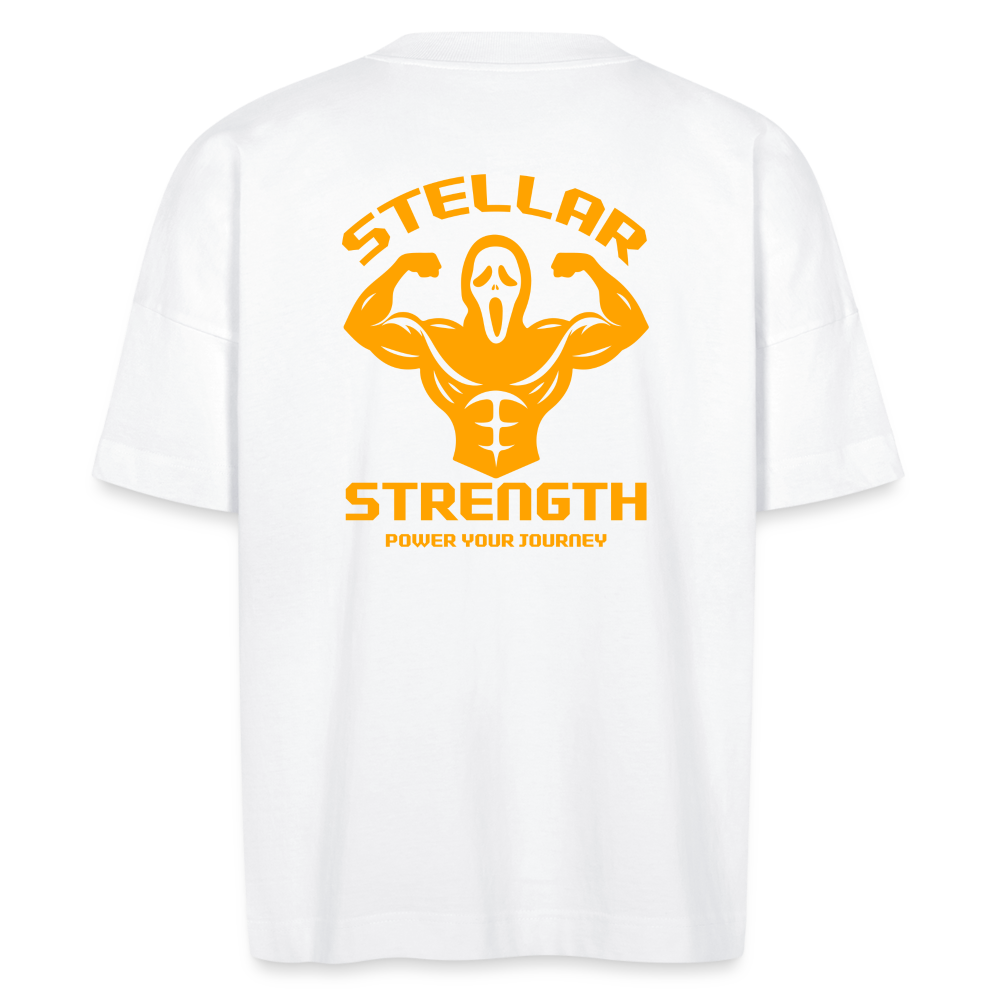 Stellar strength Flex oversize organic T-shirt - white