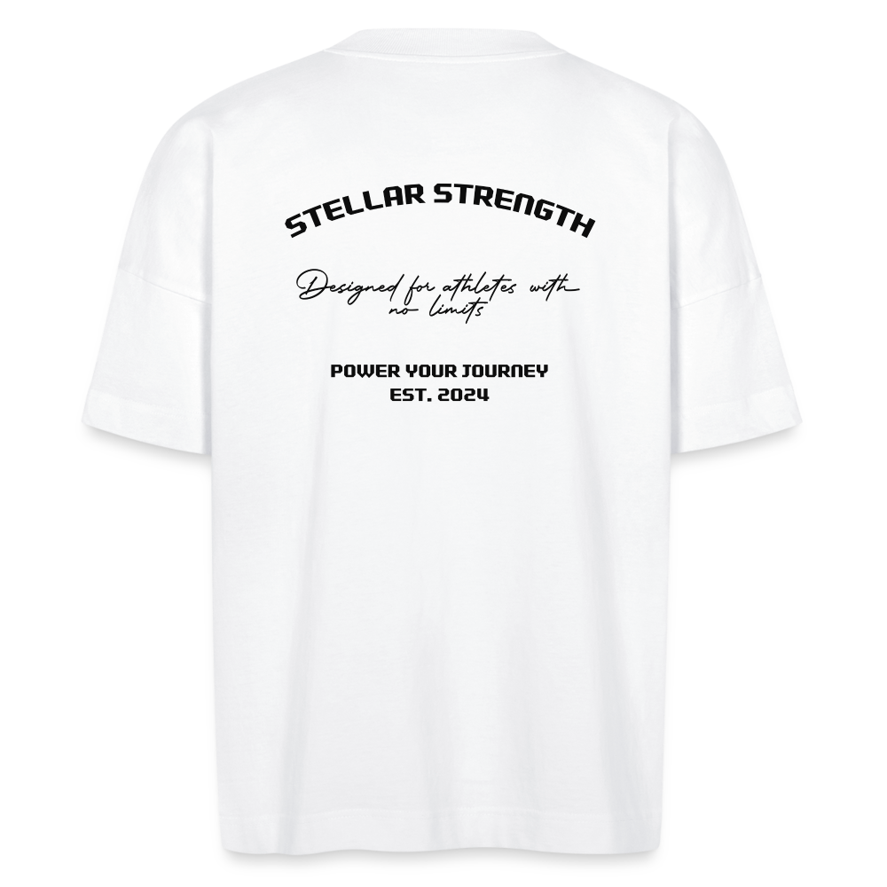 stellar strength platinum edition oversized T-shirt black - white