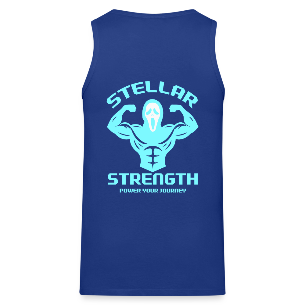 stellar strength flex tank top blue - royal blue