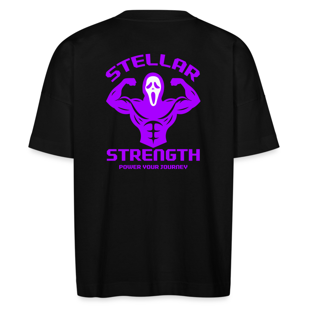 Stellar strength flex oversize womans T-shirt - black