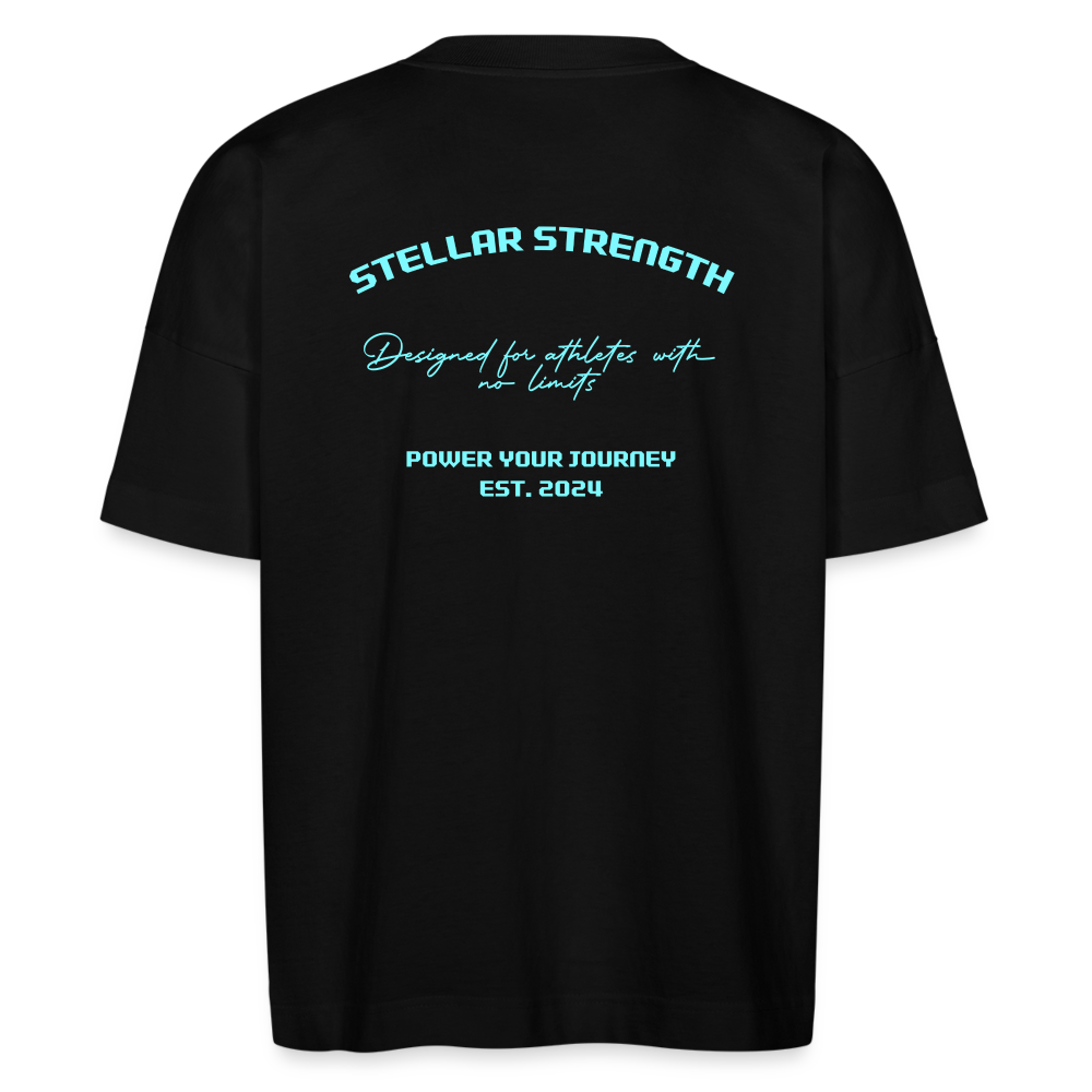 stellar strength platinum edition oversized T-shirt blue - black