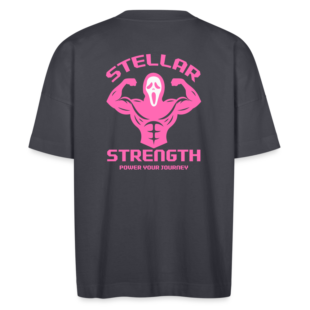 Stellar strength flex oversize womans T-shirt - indigo blue