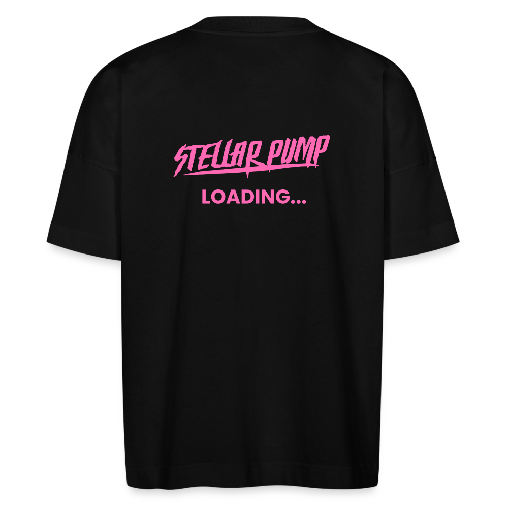 Stellar pump loading  oversize T-shirt pink - black