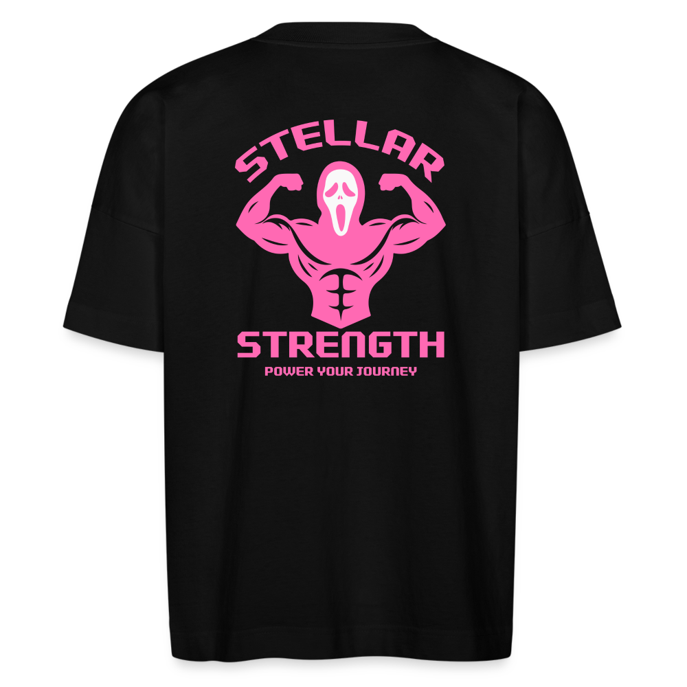 Stellar strength flex oversize womans T-shirt - black