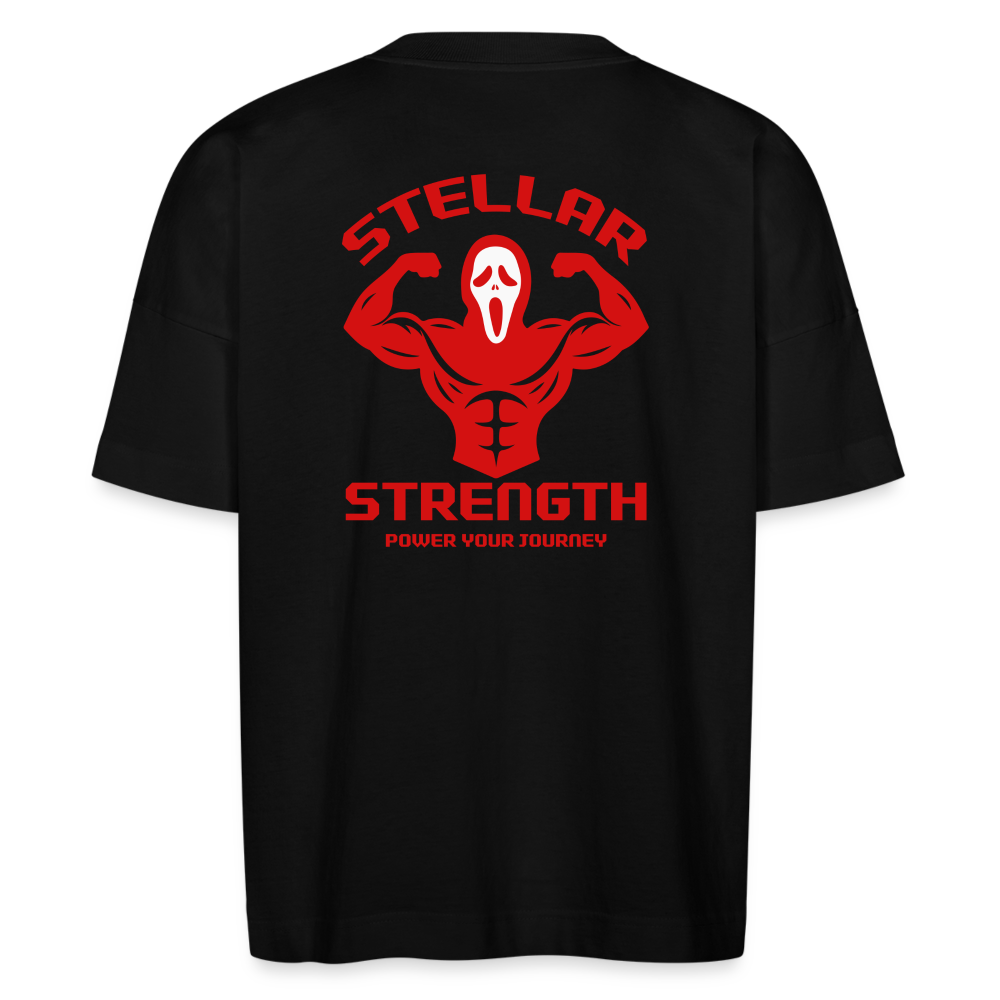 Stellar strength Flex oversize organic T-shirt - black