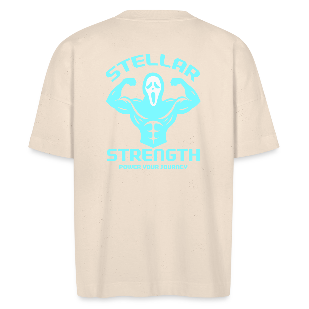 Stellar strength flex oversize organic T-shirt - natural raw