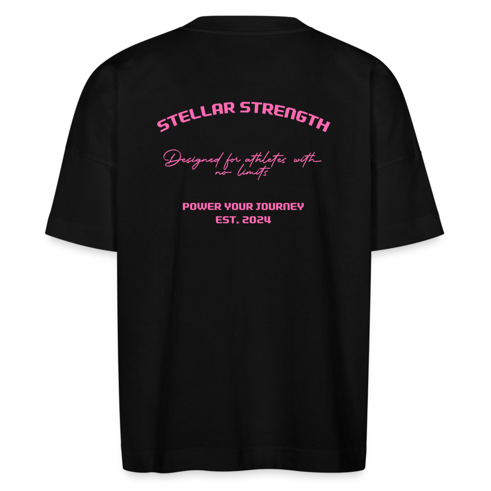 stellar strength platinum edition oversized T-shirt pink - black