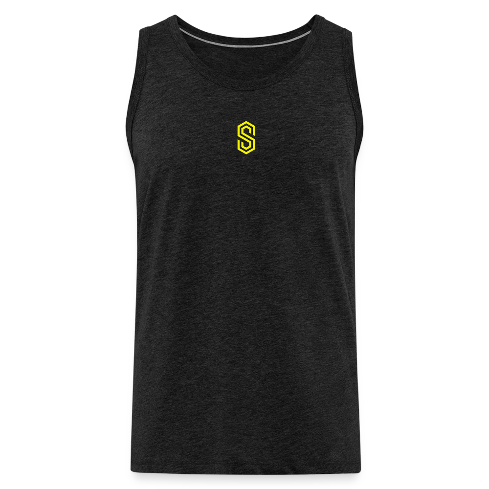 stellar strength flex tank top - charcoal grey