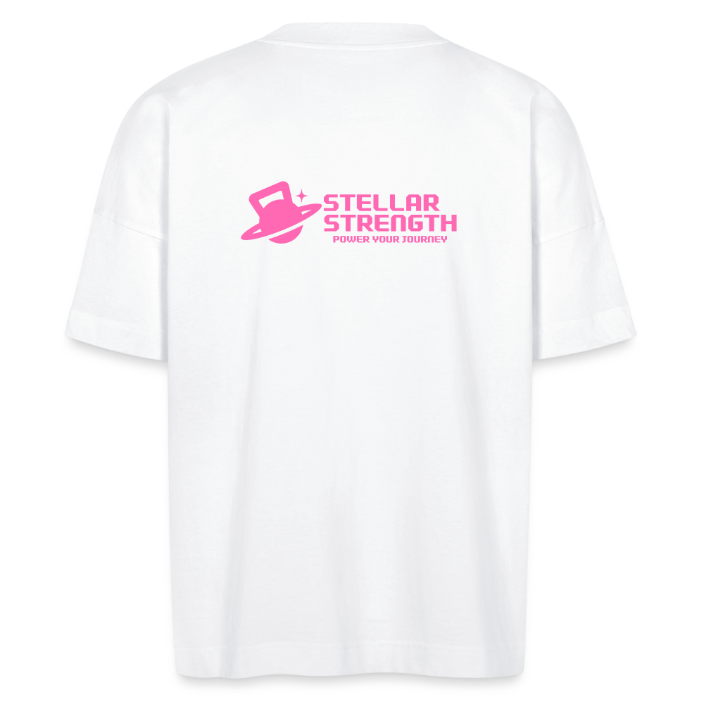 Stellar strength original oversize T-shirt pink - white