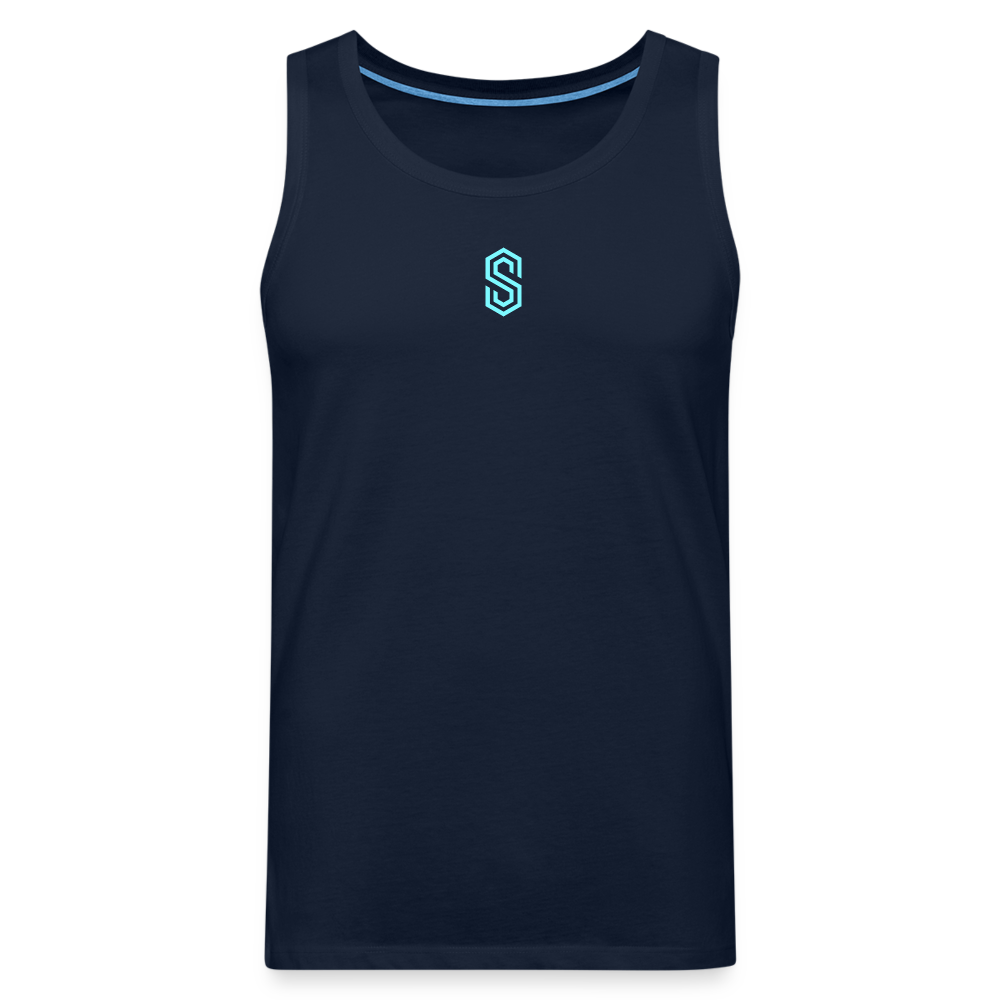 stellar strength flex tank top blue - navy