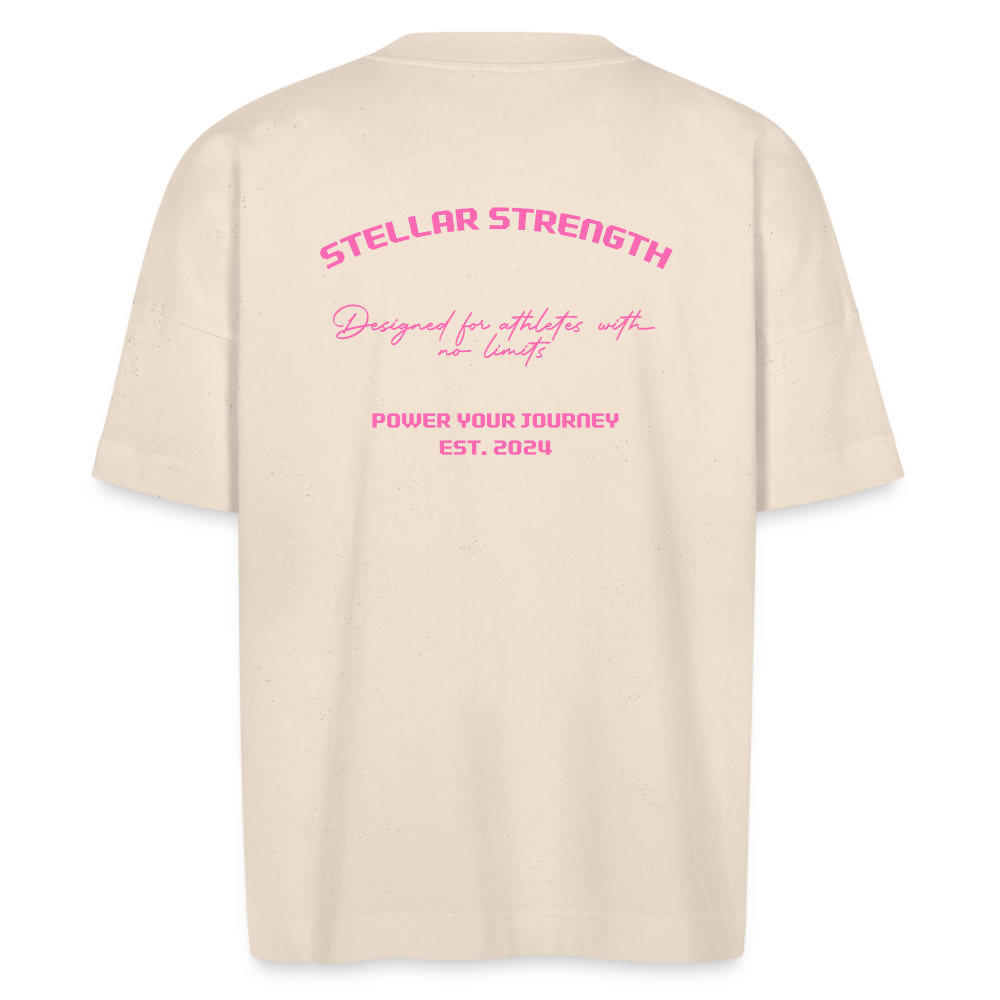 stellar strength platinum edition oversized T-shirt pink - natural raw