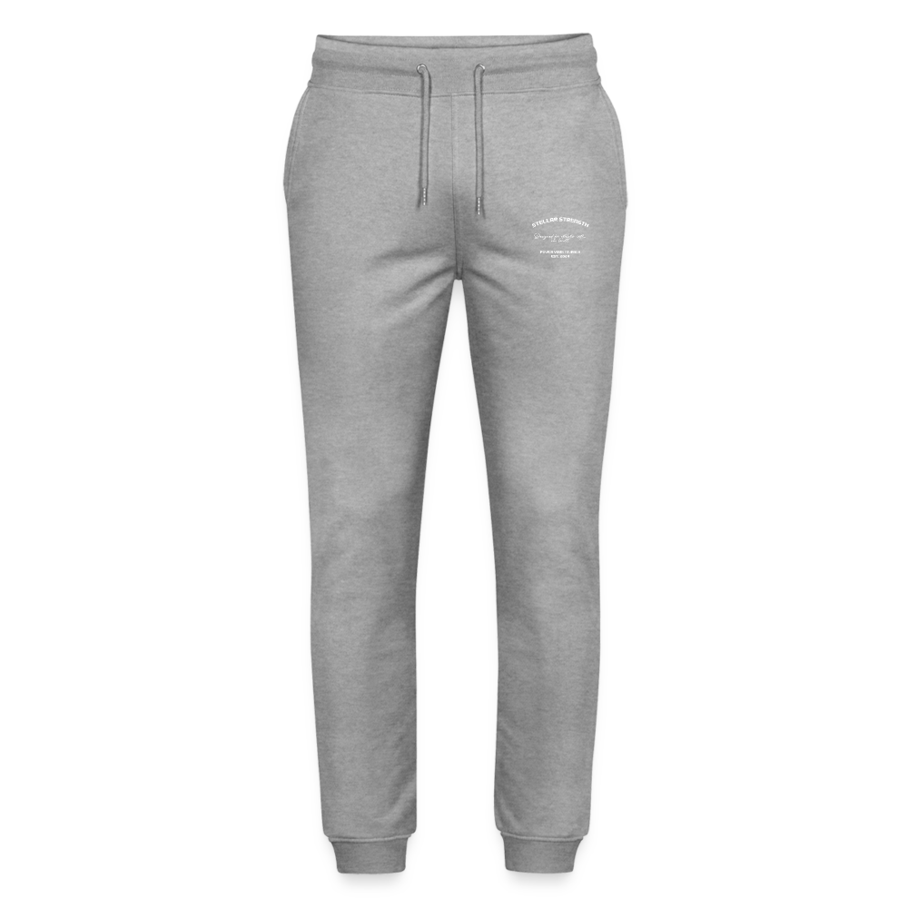 Stellar strength platinum edition joggers white - heather grey