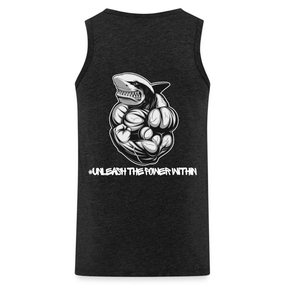 Men’s Premium Tank Top unleash the power within - charcoal grey